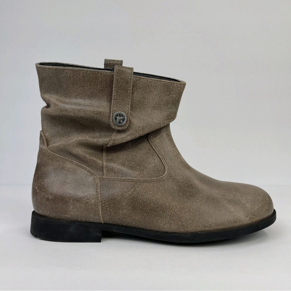 Birkenstock Boots Womens 39 Sarnia Slouch Waxed Suede Ankle Bootie US 8-8.5